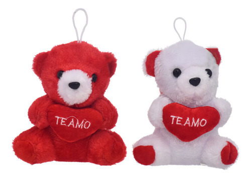 Oso De Peluche Corazón Te Amo 15cm Rojo O Blanco Ltf Shop 