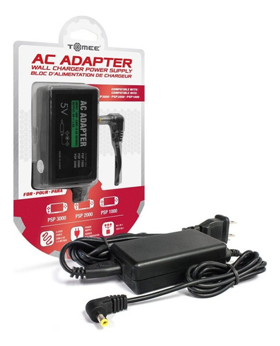 Tomee Adaptador De Ca Para Psp 3000 / Psp 2000 / Psp 1000.