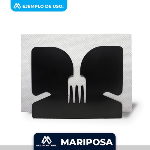 Servilletero Metal Moderno Económico Mariposa Paquete 4 Pz