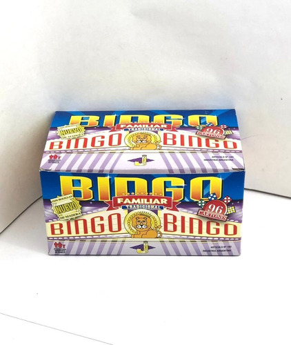 Loteria Bingo Familiar 96 Cartones Bolilla 