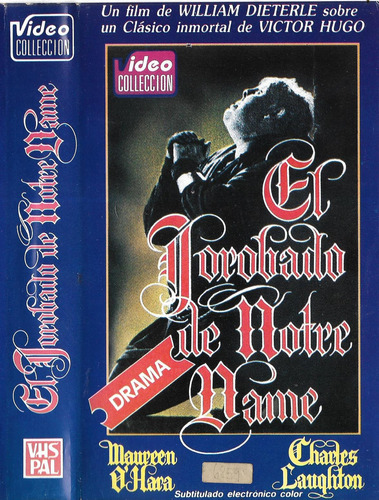 El Jorobado De Notre Dame Vhs Victor Hugo Charles Laughton