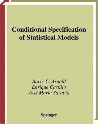 Libro Conditional Specification Of Statistical Models - B...