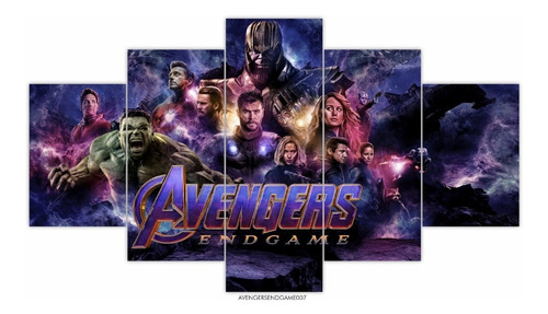  Murales En Madera Avengers Endgame  60 X 100 007