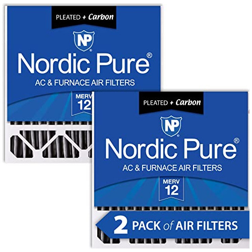 Nordic Pure Merv 12 Plus Carbon Honeywell/lennox Rep, 20 X 2