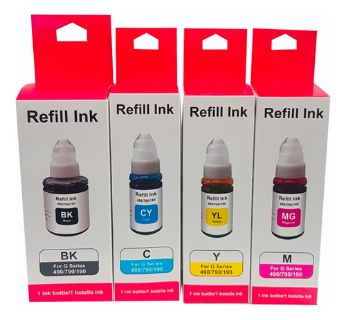 Kit De Tintas Genericas Pixma G1100/g3111/g-4111/g3101/g4110