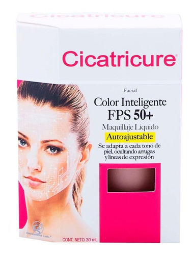 Maquillaje Cicatricure Inteligente Fps 50+ 30ml Genomma Lab