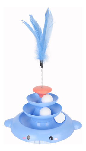 Pista Interactiva Desmontable Para Mascotas Cat Ball Tower T