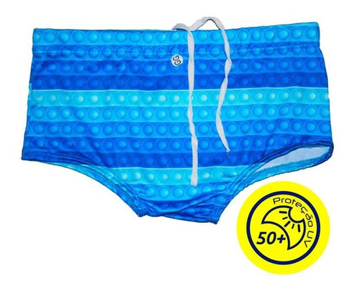 Sunga Infantil Menino Pop It Fid Praia Verão Piscina Prot Uv