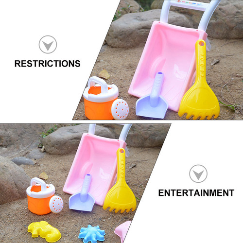 1 Juego De 7 Juguetes De Playa Para Niños Pequeños, Divertid