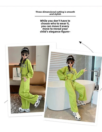 Conjunto De Pantalones Acampanados De Estilo Coreano Para Ni