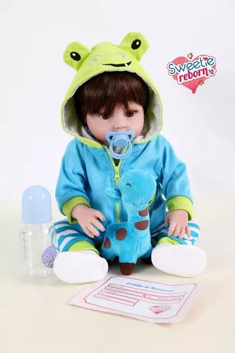 48cm full silicone reborn baby dolls boy girl bebe reborn menino