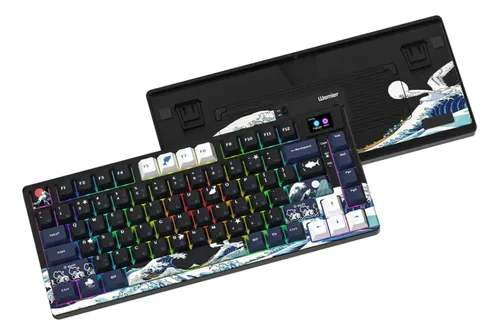 Teclado Mecánico Womier Sk80 Gamer Rgb Hotswap Con Pantalla
