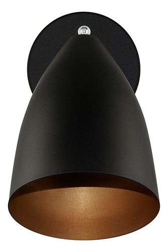 Arandela Articulada Retro Vegas Gourmet Aluminio Preto/cobre Estrutura Preto