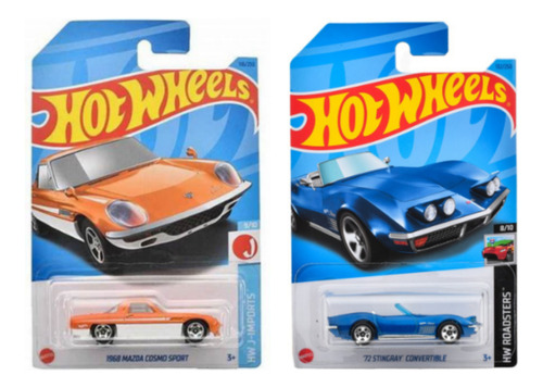 Pack 2 Hot Wheels - Stingray Convertible & Mazda Cosmo Sport