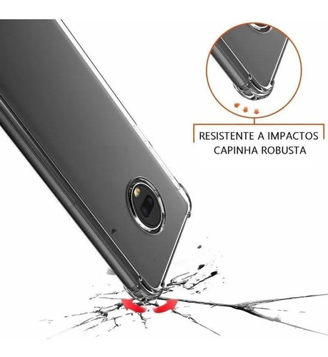 Capa Capinha Anti Impacto Transparente Moto G6 Play