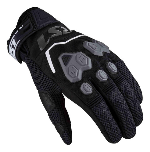 Guantes Motociclista Vel Ls2 Negro Vega Color Negro/gris Talla L