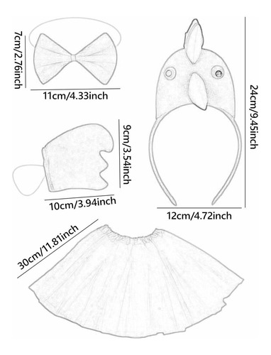 Disfraz De Pollo Disfraz De Para El Accesorio De Cosplay De