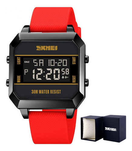 Reloj Electrónico Con Alarma Digital Luminoso Skmei Para Hom