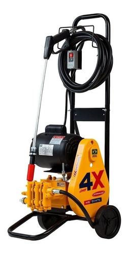 Lavadora de alta pressão Hydronlubz MB 0147 C amarela com 450psi de pressão máxima 110V - 60Hz