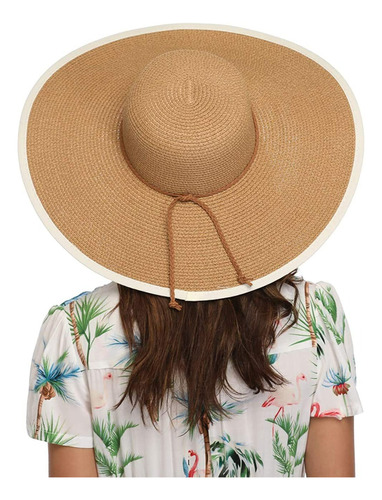 Sombrero Para Sol Mujer Sombrero Playa De Ala Ancha Anti-uv