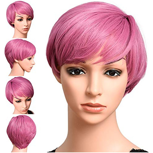 Kori Koli Black Short Pixie Cut Wig 100% Kanekalon 9ytym