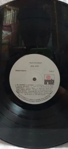 Lp - Acetato - José José - Reflexiones - Pop - Ariola - 1985