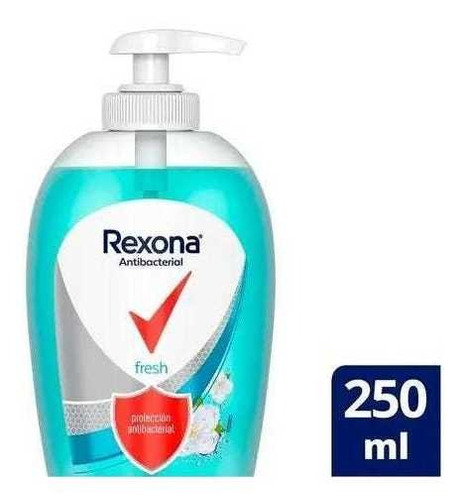 Jabon Liquido Antibacterial Rexona Fresh X250ml