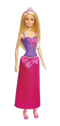 Barbie - Princesa Básica - Corona Rosa Dmm06