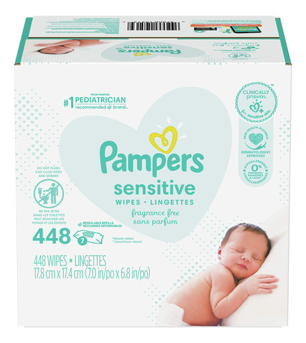 Toallitas Humedas  Pampers Toallitas Para Bebé Sensibles Sin