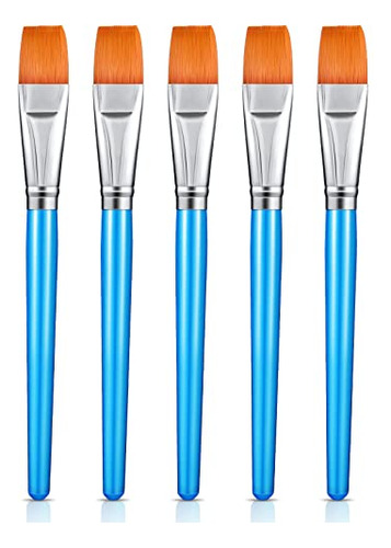 Flat Paint Brushes Watercolor Acrylic Paint Brush Synth...