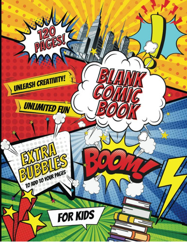 Libro: Large Blank Comic Book: Create Your Own Comic Book Ki