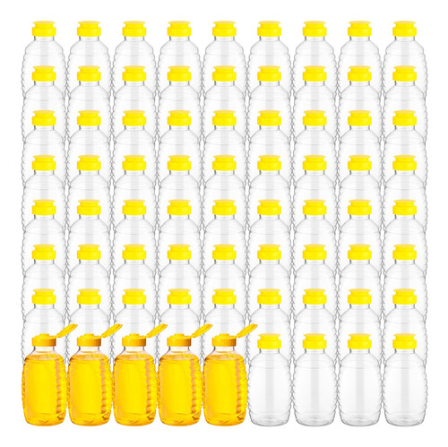 Tanlade Paquete De 72 Botellas De Miel De Plastico Para Apre
