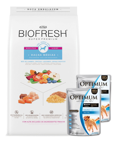 Alimento Perro Biofresh Light Raza Mediana 3 Kg + Promo!