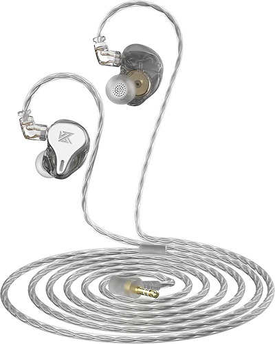 Auriculares In Ear Kz Dq6 Con Microfono Plata Monitoreo Profesional