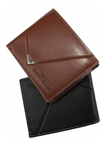 Imagen 1 de 7 de Cartera Caballero Daiqisi Original Lujo Tarjetero Piel