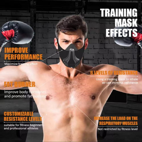 Mascara De Entrenamiento Altitud Ajustable Training Mask