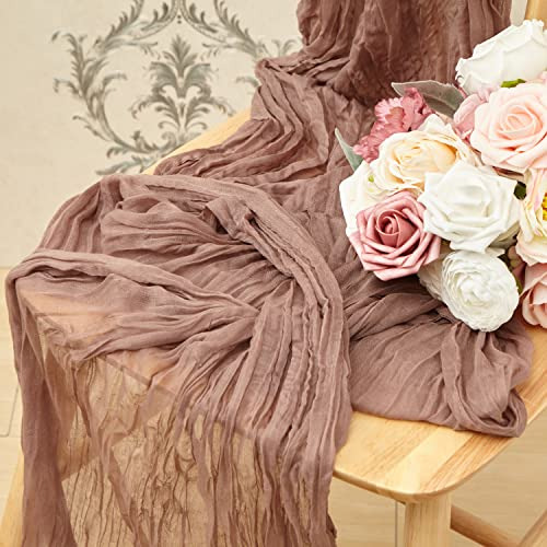 2 Pcs 13ft Camino De Mesa Para Boda, Camino De Mesa De Gasa
