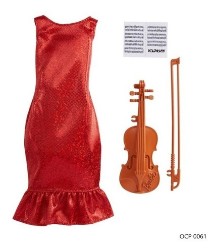 Barbie Roupas Acessórios Vestido Violinista Ms