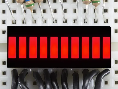 Display Barra Led 10 Segmentos Rojo
