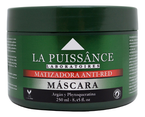 La Puissance Anti Red Máscara Matizador Pelo Castaño 300ml 
