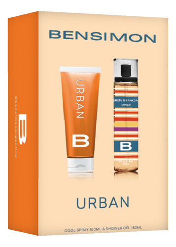 Body Splash Hombre Bensimon Urban Cool Spray+ Shower Gel Set