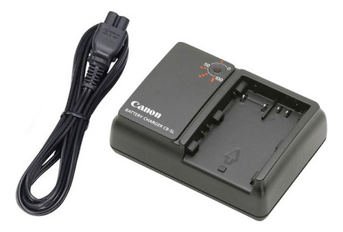 Carregador Canon Cb-5l Para Bateria Bp Séries Cor Preto