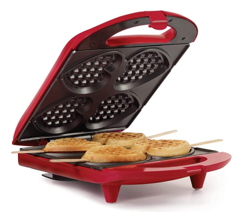 Maquina Para Hacer Waffles Holstein Housewares/rojo