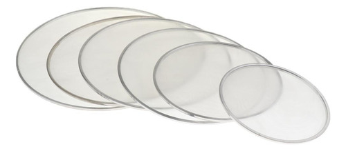 2 Piezas 8inch + 10inch Mesh Drum Head Mute Almohadillas