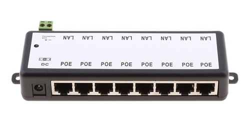 Imagem 3 de 8 de 8 Portas Poe 12-48v Injetor Switch Módulo De Fonte De