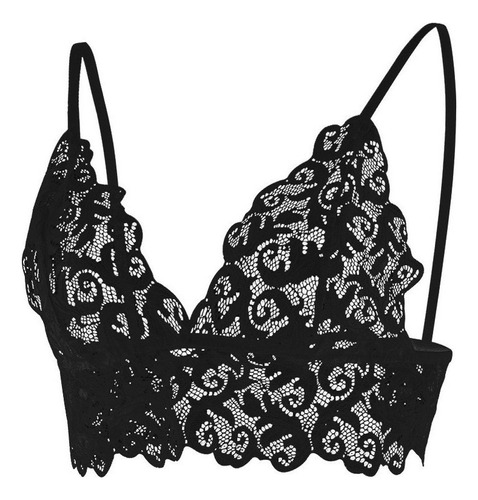 Corsé De Mujer Encaje Flores Bralette Bralet Sujetador Camis