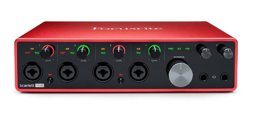 Imagem 1 de 2 de Interface de áudio Focusrite Scarlett 18i8 100V/240V 3ª geração