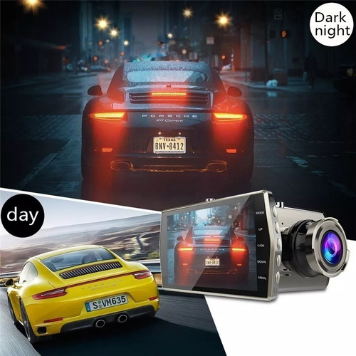 Camara Para Auto Dash Cam Seguridad + Cámara Retroceso 1080p
