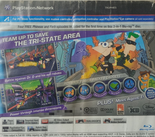 Phineas And Ferb Across 2nd Dimension Para Ps3 (Usado)