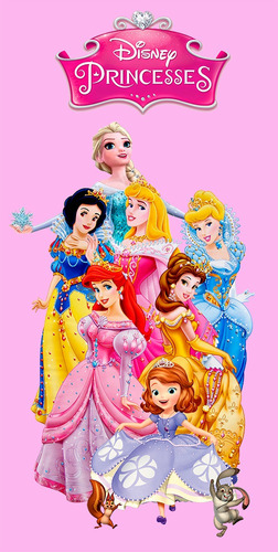 Toalha De Banho Infantil Juvenil Princesas Disney 2